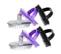 OATIPHO Spazzola per Massaggio del Capelluto Setole Morbide, Set da 6 Pezzi per Esfoliazione e Pulizia Profonda, Massaggiatore Delicato Adatto a Uomo, Donna, Ragazzo Colore Casuale