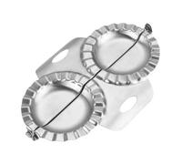 OATIPHO Stampo per Ravioli e Dumplings in Acciaio Inossidabile, Doppia Testa Facile da Usare per Preparare Ravioli Velocemente in Cucina