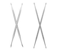 OATIPHO Strumenti per Pittura Unghie 4 Pezzi Penna Intaglio Unghie in Metallo a Doppia Testa Penna Scultura Gel UV per Nail Art Fai da Te Accessori Portatili Professionale