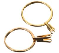 OATIPHO Strumento per Provare l'Anello Nuziale 2 Pezzi Base in Metallo Griffe per Gemme Strumento Fai da Te per Regolazioni e Adattamenti Accessorio per Artigianato e Gioielleria