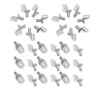 OATIPHO Supporti per Pioli Mensole da Cucina con Ventosa 30 Pezzi, Perni per Ripiani in Metallo Armadietti, Supporto Regolabile per Librerie e Mobili Bagno, Ottimizza Spazio e Mantiene