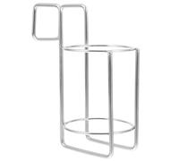 OATIPHO Supporto da Parete in Acciaio Inox 28 Cm senza Fori, Scaffale Portaoggetti Salvaspazio per Bagno e Cucina, Cestello Porta Dispenser e Portabottiglie Multifunzione
