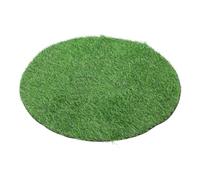 OATIPHO Tappeto in Prato Sintetico Decorativo Rotondo 80 Cm Diametro, Prato Finto Resistente per Tavolo da Esterno e Giardino, Tovaglietta Sintetica Verde per Decorazioni da Tavola