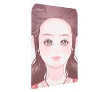 OATIPHO Tavola per Pratica di Pittura Facciale Riutilizzabile in Pet Lavabile Strumento per Esercizi di Trucco Viso per Adulti Modelli a Forma di Volto per Migliorare Abilità Artistiche