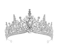 OATIPHO Tiara Barocca da Sposa Cristalli Brillanti, Corona da Principessa Leggera per Matrimoni e Feste, Copricapo Elegante in Stile Reale per Cerimonie e Balli