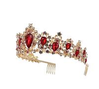 OATIPHO Tiara Nuziale Cristallo con Pettinino Coroncina per Matrimonio e Speciali Accessori per Sposa e Feste Design Vintage con Facile Indossare e per