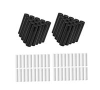 OATIPHO Tubi Vuoti per Balsamo Labbra 50 Pezzi 5 G Plastica Trasparente e Nera Contenitori Fai da Te per Trucco e Cosmetici Accessori per Stoccaggio di Pomate e Rossetti Naturali