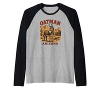 Oatman Arizona Burro Maglia con Maniche Raglan