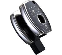 OATSBASF Custodia per chiave auto per Benz W204 W211 2-3 tasti senza chiave classe A B C E (Y-nero)