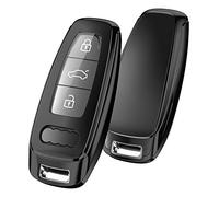 OATSBASF Custodia per chiavi dell'auto, adatta per Audi A6L A6 A7 A8 Q7 Q8 E-Tron 2019 2020 silicone TPU (nero)