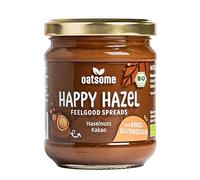 OATSOME Happy Hazel Feelgood Crema spalmabile alla nocciola e cacao per la colazione vegana, senza zucchero raffinato e senza olio di palma, snack cremoso biologico e 100% naturale, 400 g