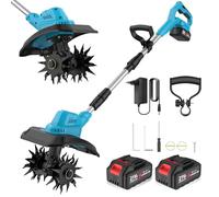 OAUEOR Motozappa Elettrica senza fili 500W, larghezza 30 cm, prof 20 cm