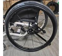 OAUKA 1 Paio Coperture for corrimano for Sedia a rotelle 24"/22",Coperture for Bordo di Spinta for Sedia a rotelle Antiscivolo,Coperture protettive for Anello di Spinta,Nero,22in