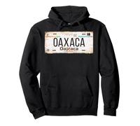 Oaxaca Mexico License Plate Mexican Travel Vacation Beach Felpa con Cappuccio