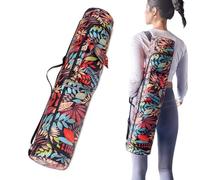 Oaygat Borsa per tappetino da yoga con tasche, portatile, per esercizi, tappetino da yoga, borsa da trasporto per tappetino da yoga, borsa a tracolla con tasca per bottiglia, scomparto bagnato, borsa