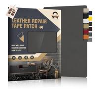 OAZ Patch Pelle Adesiva per Riparazioni, 21 x 28 cm-2pcs Toppa in Ecopelle Adesiva, Patch di Riparazione in Pelle, per Divani, Mobili, Sedili Auto, Giacca, Borsa in Pelle, Nero grigio