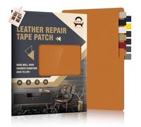 OAZ Patch Pelle Adesiva per Riparazioni, 21 x 28 cm-2pcs Toppa in Ecopelle Adesiva, Patch di Riparazione in Pelle, per Divani, Mobili, Sedili Auto, Giacca, Borsa in Pelle, Marrone chiaro