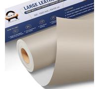 OAZ Patch Pelle Adesiva per Riparazioni,40 x 160 cm Toppa in Ecopelle Adesiva,Patch di Riparazione in Pelle,per Divani,Mobili,Sedili Auto,Giacca,Borsa in Pelle,Grigio avorio