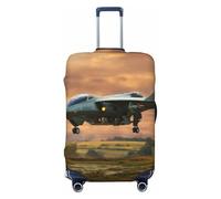 OAZCVBNN Aircraft Fighter Jets Print Unique - Copertura per valigia da viaggio con design elastico antigraffio, Nero , L