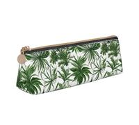 OAZCVBNN Astuccio in pelle con stampa di erbe e piante erbacee fiorite, elegante, per scuola, viaggi, organizzazione trucco, leggero