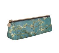 OAZCVBNN Astuccio in pelle con stampa di fiori di mandorlo elegante, per scuola, viaggi, organizzazione trucchi, leggero