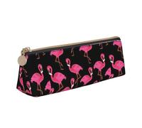 OAZCVBNN Astuccio in pelle con stampa fenicotteri rosa, elegante, per scuola, viaggi, organizzazione trucchi, leggero