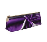 OAZCVBNN Astuccio in pelle viola con stampa floreale tie dye, elegante, per scuola, viaggi, organizzazione trucco, leggero
