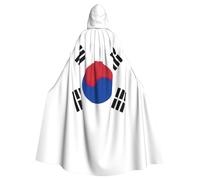 OAZCVBNN Bandiera della Repubblica di Corea Stampa Mantello Con Cappuccio Costume Per Carnevale Vampiro Cosplay Partito Tema Decorazione Celebrazioni