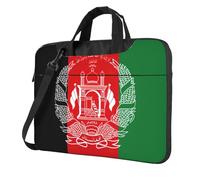 OAZCVBNN Bandiera Dell'Afghanistan Stampa Versatile Borsa Per Computer Portatile Elegante Cassa Del Computer Portatile Con Opzioni Cartella A Tracolla Messenger, Nero , 15.6 inch