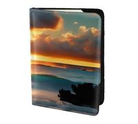 OAZCVBNN Beach Maui Hawaii Sunset Sea Waves Nuvole Stampa Uomini e Donne passaporto Documenti Custodia per Business e Leisure Viaggi