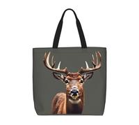 OAZCVBNN Beauty Deer Print Elegante Tote Riutilizzabile Eco-Friendly Borsa da Viaggio Leggero Lavoro Casual Uso quotidiano