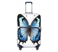 OAZCVBNN Blue Butterfly Print - Valigia elastica universale lavabile per valigia, accessorio da viaggio, Nero , L, Bagaglio a mano