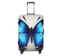 OAZCVBNN Blue Butterfly Print - Valigia elastica universale lavabile per valigia, accessorio da viaggio, Nero , L, Bagaglio a mano