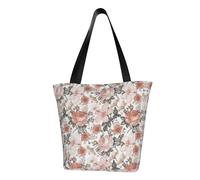 OAZCVBNN Borsa a tracolla con stampa floreale Parigi Torre Eiffel comoda borsa da spiaggia borsa da viaggio lavoro casual uso quotidiano trendy