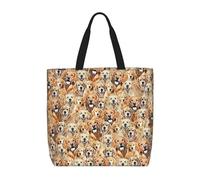 OAZCVBNN Borsa da viaggio ecologica con stampa di cani Labrador Retriever, elegante, riutilizzabile, leggera, casual, per uso quotidiano