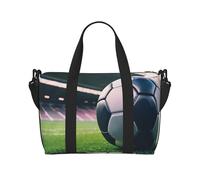 OAZCVBNN Borsa da viaggio versatile unisex con stampa palla da calcio, leggera, per il fine settimana, campeggio, avventura