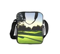 OAZCVBNN Borsa per il pranzo trasparente con stampa campo da golf, per la conservazione degli alimenti Bento Box scuola e ufficio viaggi picnic