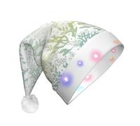 OAZCVBNN Cappello natalizio con stampa di alghe verdi e blu marine, accessorio per feste di Capodanno, riunioni