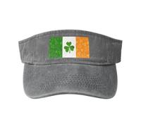 OAZCVBNN Cappello vintage con stampa bandiera irlandese con fibbia regolabile, stile classico, casual, sportivo, grigio, Taglia unica