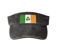 OAZCVBNN Cappello vintage con stampa bandiera irlandese con fibbia regolabile, stile classico, casual, sportivo, Nero , Taglia unica