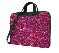 OAZCVBNN Cassa alla moda versatile dei computer portatile della stampa del modello di scintillio con le opzioni della cartella della spalla del messaggero, Nero , 15.6 inch