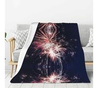 OAZCVBNN Coperta versatile con stampa di fuochi d'artificio esplosivi per tutto l'anno, per divano, biancheria da letto, idea regalo, super morbida al tatto
