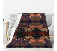 OAZCVBNN Coperta versatile con stampa di fuochi d'artificio per tutto l'anno, per divano, biancheria da letto, idea regalo, super morbida al tatto