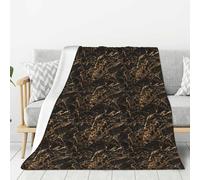 OAZCVBNN Coperta versatile con stampa in marmo oro per tutto l'anno, per divano, biancheria da letto, idea regalo, super morbida al tatto