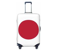 OAZCVBNN Copertura per valigie da viaggio con stampa di bandiera giapponese, design elastico antigraffio, Nero , M