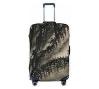 OAZCVBNN Copertura unica per valigie da viaggio con stampa cinese con design antigraffio elastico, Nero , M