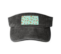 OAZCVBNN Corgi, cappello vintage con stampa di un cane, con fibbia regolabile, stile classico, casual, sportivo, Nero , Taglia unica