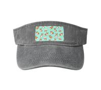 OAZCVBNN Corgi, cappello vintage con stampa di un cane, con fibbia regolabile, stile classico, casual, sportivo, grigio, Taglia unica