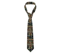 OAZCVBNN Cravatte da uomo con stampa di motivi nativi americani, set da smoking da matrimonio, accessori essenziali per cravatte, 3,6 cm x 7,9 cm x 1,2 m