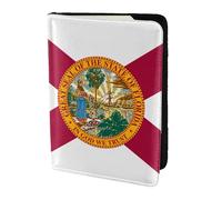 OAZCVBNN Custodia a portafoglio con bandiera della Florida per uomini e donne, per viaggi d'affari e tempo libero